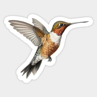 Hummingbird in Flight Sticker